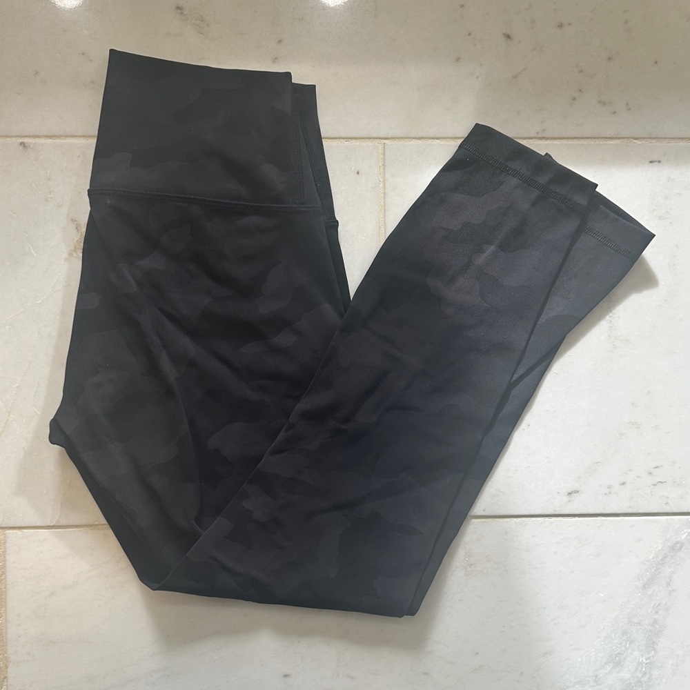 lululemon athletica Black Camouflage Leggings